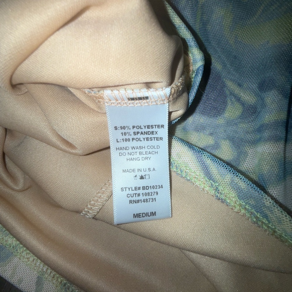 Blue Blush Mini Dress Women’s Size Medium Criss Cross Tie Back - Picture 7 of 8